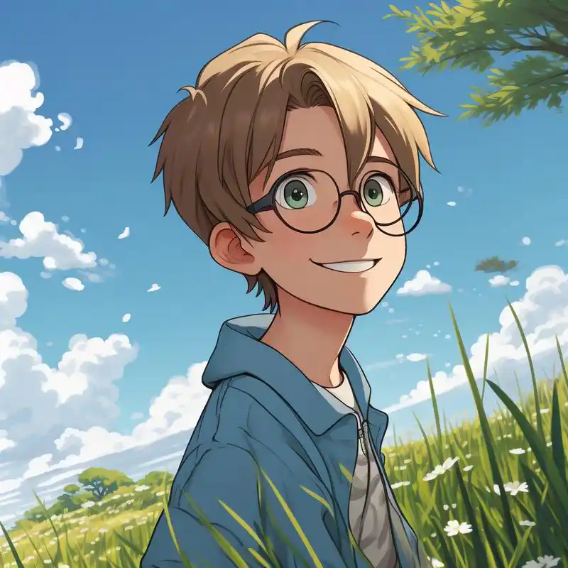 新款卡通风戴眼镜男孩头像来啦!