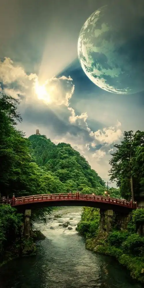 自然,他用先拍摄的素材再合成的方式展现给我们梦中才会见到的美丽