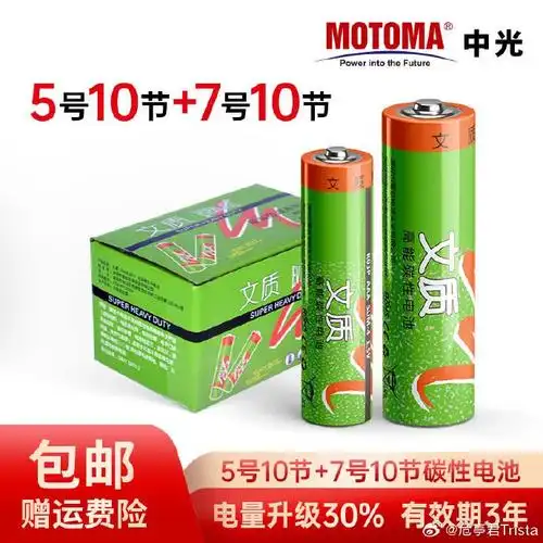 8え)文质(everlast) 碳性电池5号10粒 7号10粒=.