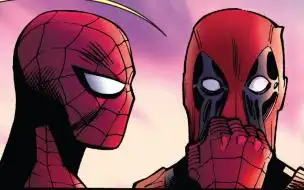 死侍竟遭小蜘蛛家暴!女儿面前还要亲亲抱抱举高高!-基集酱