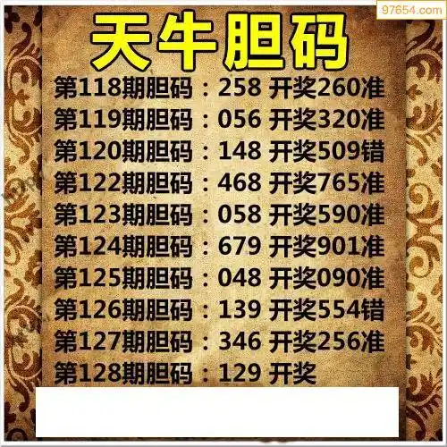 福彩第22128期天牛图库三胆图-天中图库