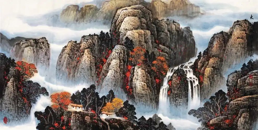 著名山水画画家杜中良 作品欣赏_中国