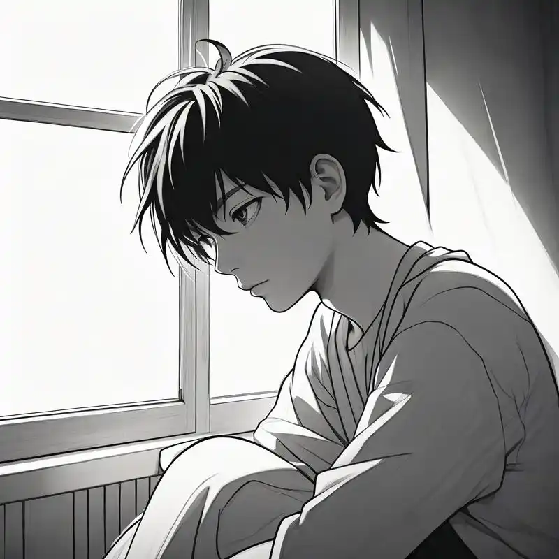 孤独感头像男动漫😔