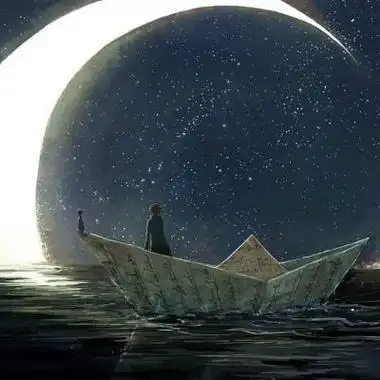 高清唯美有意境的星河漫画头像图片男生头像图片