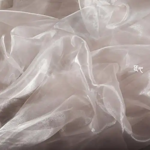 水光纱合集液态质感透明纱反光布料高光婚纱礼服设计师面料