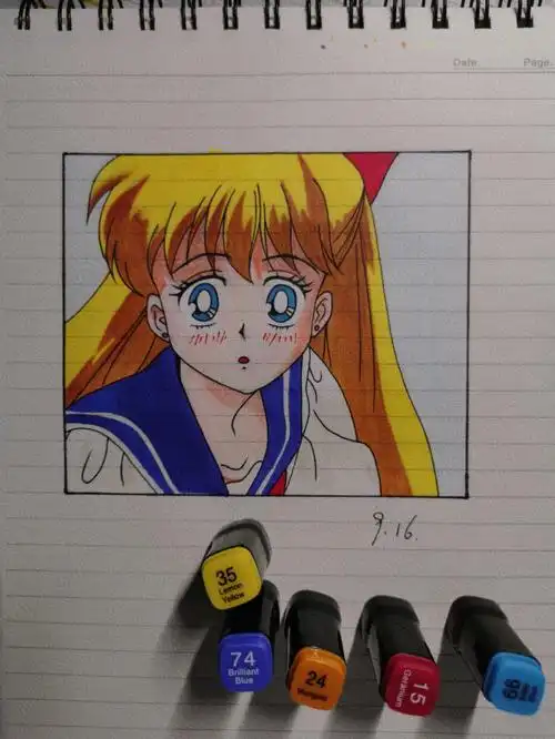 月野兔手绘过程