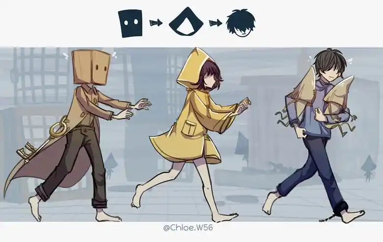 游戏小小梦魇2p站插画图片