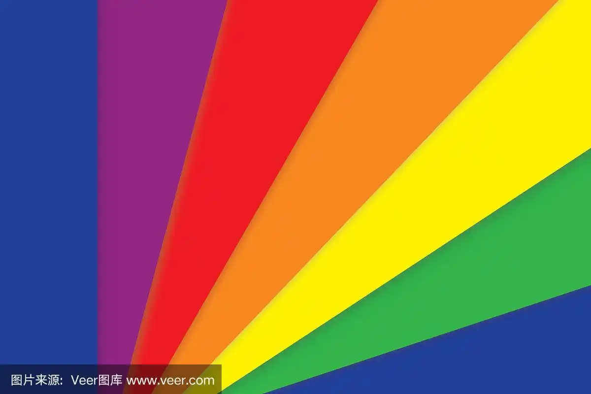 三原色是蓝,红,黄.次级颜色是紫色,橙色,绿色.向量,插图.