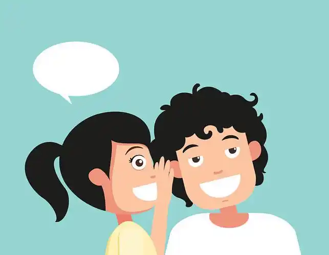 交谈,听,悄悄话,矢量,插画_高清图片_全景视觉