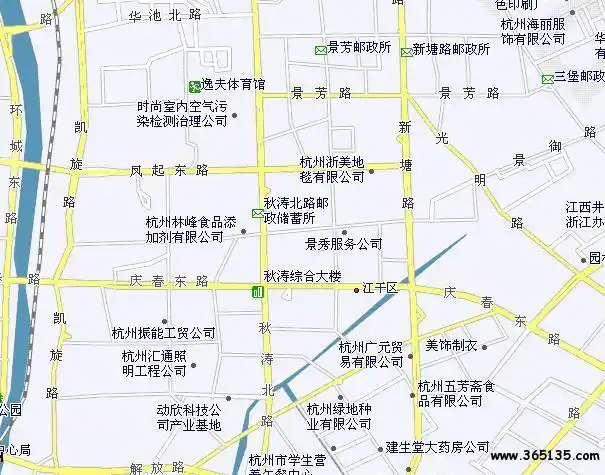 杭州市江干区行政区划,交通地图,人口面积,地理位置,旅游景区景点等
