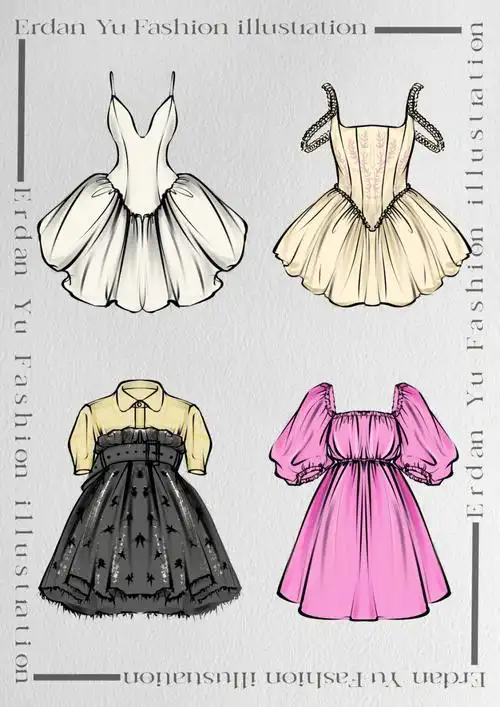 fashionillustration  #erdanyu时装画  #erdanyu时装画团练打卡