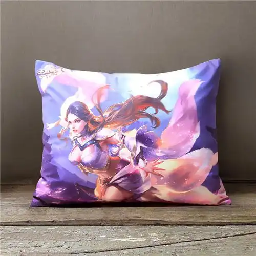 沐风家居 2018新品 王者荣耀系列短毛绒沙发抱枕汽车靠垫家用腰靠