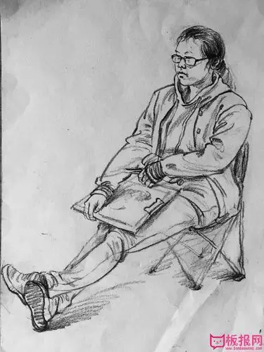 人物速写临摹,简单的人物速写