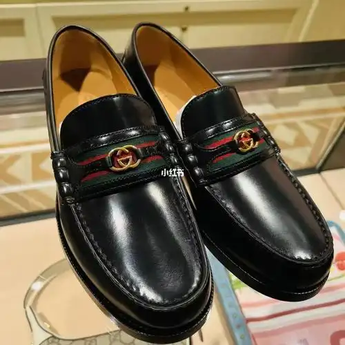 gucci新款男皮鞋