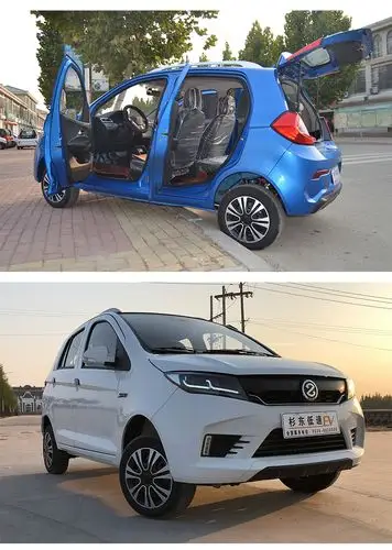 2019款老人四轮电动代步车 家用接送孩子油电两用长跑电瓶车 定制