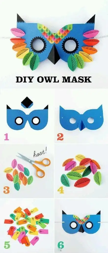 3d手工折纸面具