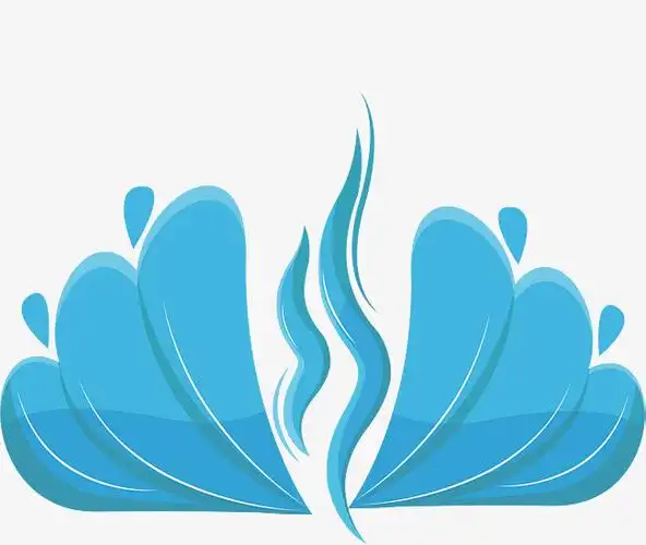 水花水波纹图标图形矢量元素