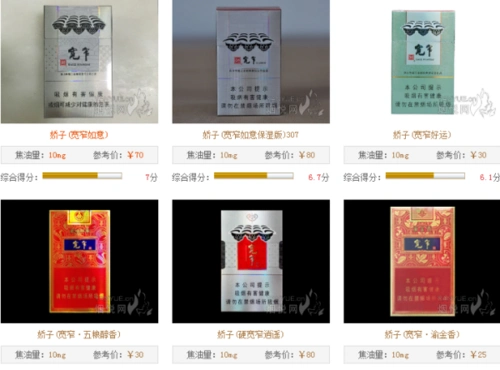 逍遥细支820一条四川宽窄香烟目前主要有4种,一种正常版高档货,价格