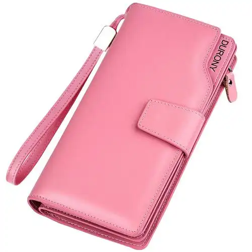 女士钱包女长款真皮女式拉链大容量皮夹