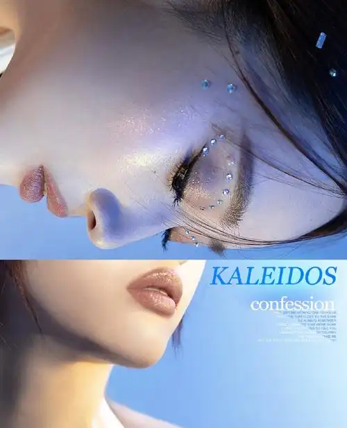 太空时代淡蓝色的梦"91something blue97淡颜也能画的轻亚裔妆容!