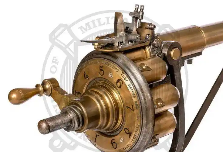 原创北京军博展出轮子炮有多珍贵燧发枪时代加特林世界上仅存4门