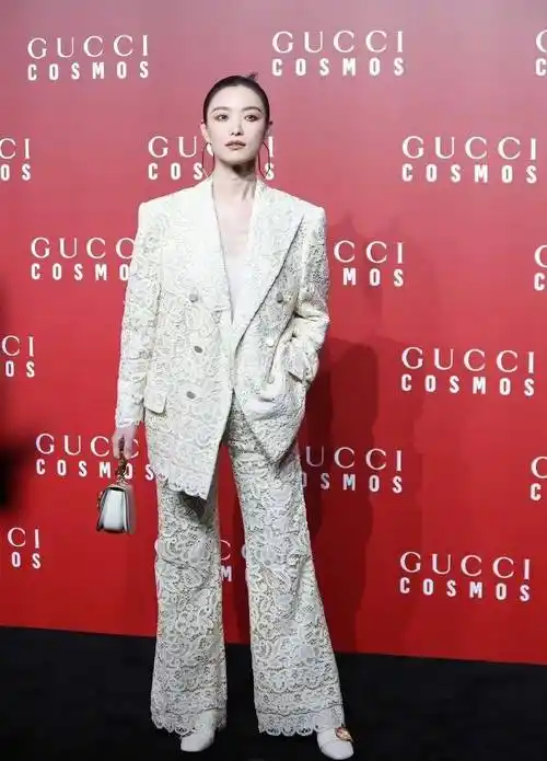 倪妮亮相gucci活动太牛了!