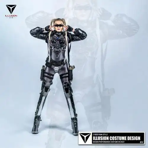 未来科技感科幻太空赛博朋克服装