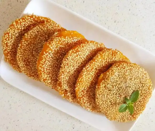 快手芝麻南瓜饼 软糯清甜南瓜豆沙饼的做法