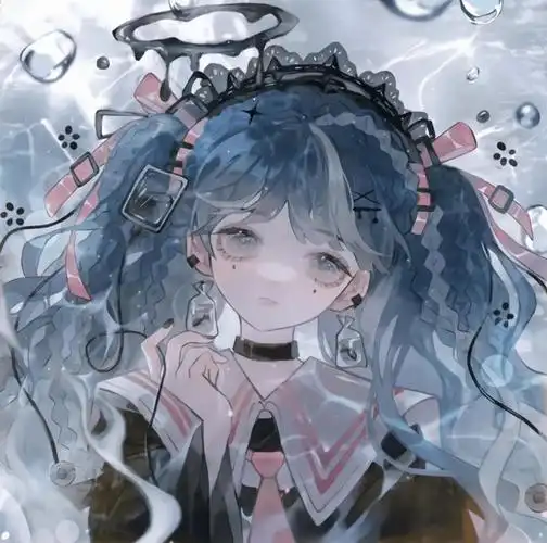 头像丨忧郁系动漫男女生头像_wi-fi_图片_字体