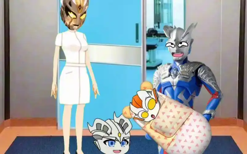 赛罗奥特曼要当爸爸了,小赛有小妹妹啦