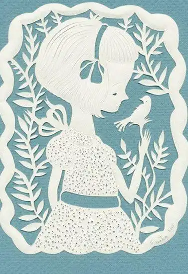 唯美贴画风格商场海报窗贴psd海报分层设计素材-淘宝现代剪纸图案大全