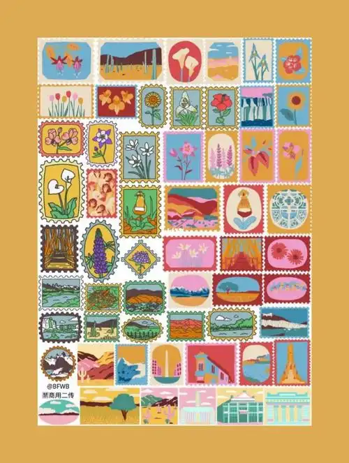 bfwb手帐素材邮票3