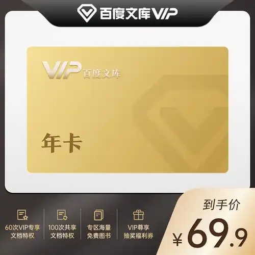 百度文库 vip会员12个月