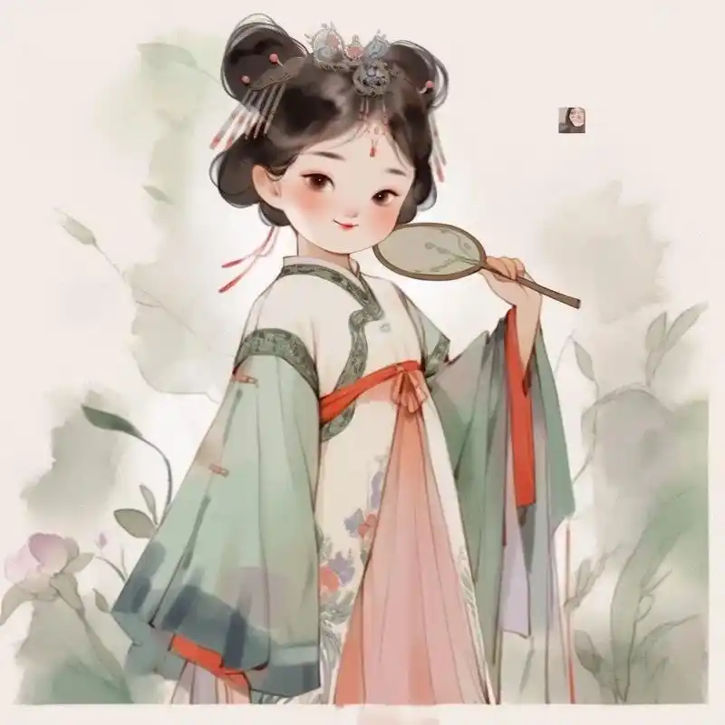 唐朝.#古装仙女插画图集 #古风女生头像 #国风古韵 #抖音 - 抖音