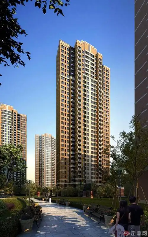 高层住宅,住宅楼,住宅建筑,住宅景观,道路,座椅