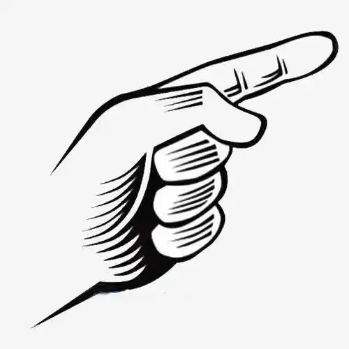 向下的手势简笔画