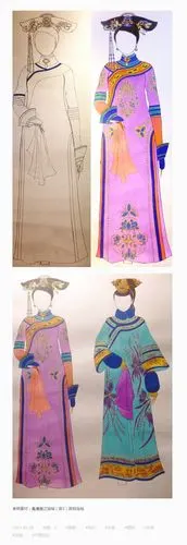 清宫服饰# #手绘# #古装设计# #.