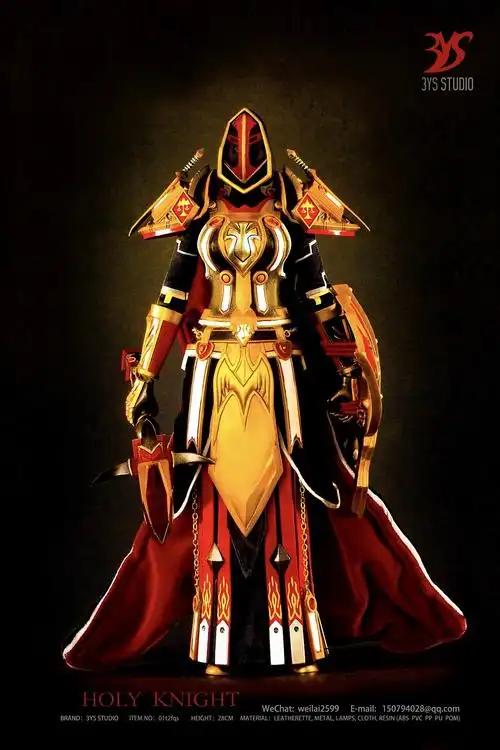 3ys holy knight 圣骑士 红龙盾套 可动 兵人
