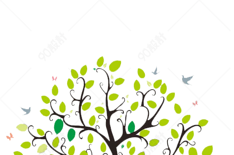 卡通许愿树素材