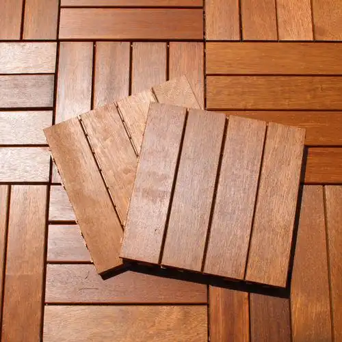 防腐木地板户外阳台自铺实木地板露台室外拼接防滑实木地板