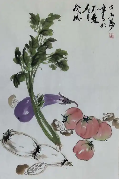 邢乐————写意.蔬菜(五幅)