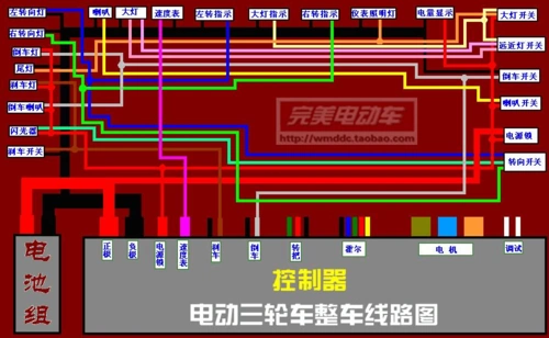 电动三轮车接线原理图