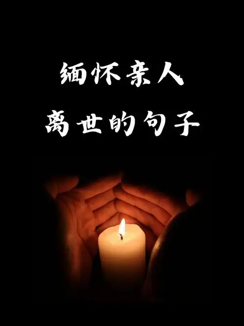 缅怀亲人离世的句子 1.永远的星光,照在心中那份思念. 2.