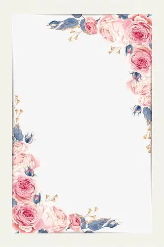 唯美小清新边框矢量素材