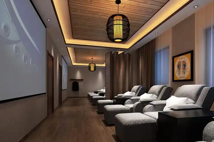 足疗店洗脚区装修效果图