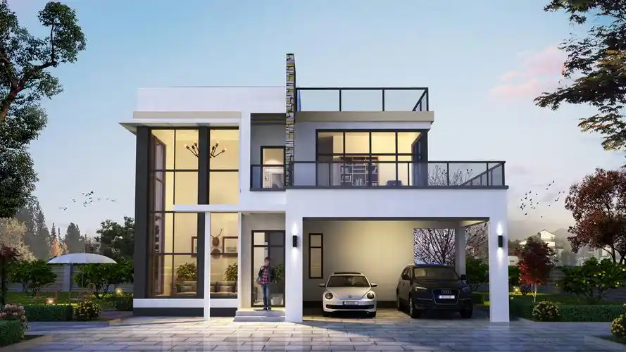 原创分享10套带落地窗的别墅图农村房子这么建谁还稀罕去城里