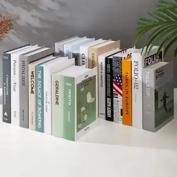 北欧简约假书摆件客厅书柜装饰书精选仿真书空间百搭适合多种场景北欧