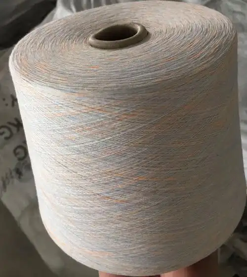 新品精梳长绒棉双色段彩纱 ab色加彩点纱 百隆华孚色号可以来样纺