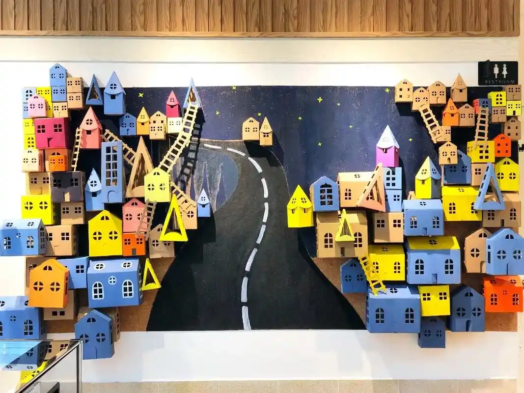 废物利用立体墙面布置