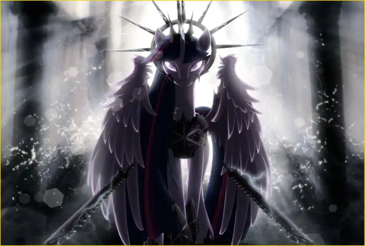 小马宝莉:"梦魇之夜"是小马族的月亮公主,她更像是皎月和夜煞